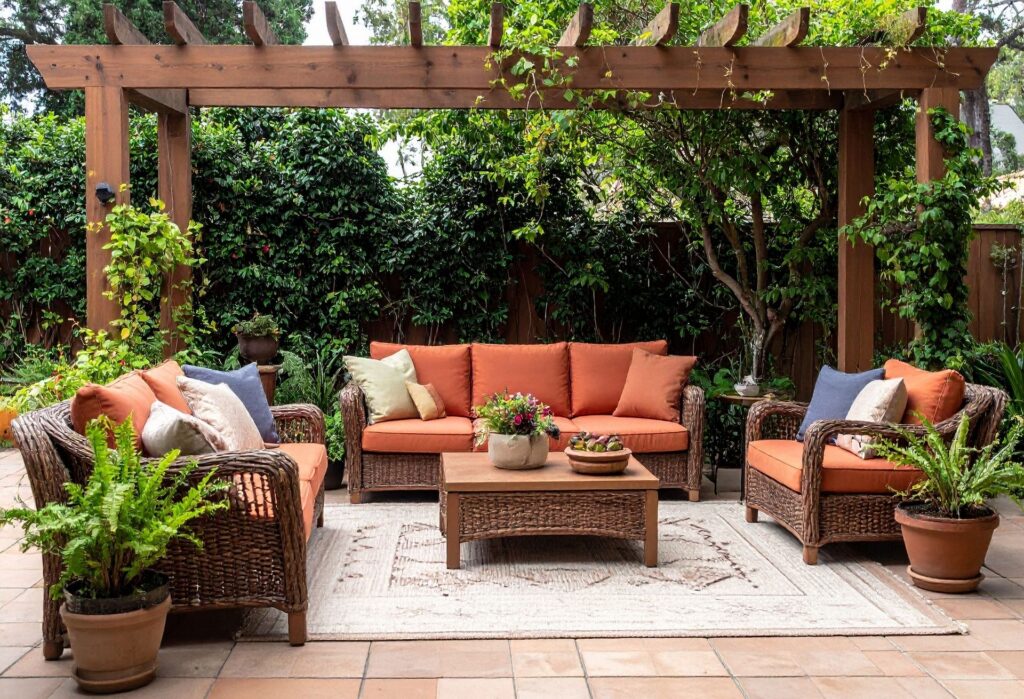 Garden furniture storage